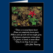 Flower care cards