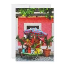 Flower Cart San Juan, Puerto Rico Invitations