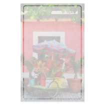 Flower Cart San Juan, Puerto Rico Personalized Stationery