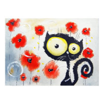 Flower cat posters