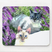 Flower Cats Mousepad mousepads