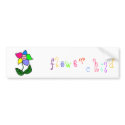 Flower Child Bumper Sticker bumper stickers by Swe3tnsourchicke Flower Child Bumper Sticker bumper stickers