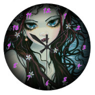 Flower Child Fairy Fantasy Art Clock