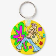 Flower Child keychain