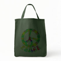 Flower Child Peace Dark Bags