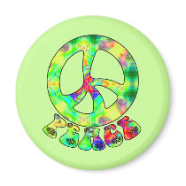 Flower Child Peace Magnets