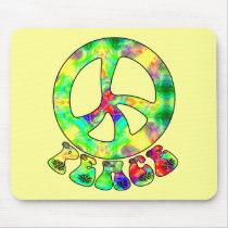 Flower Child Peace Mousepad