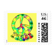 Flower Child Peace Stamps