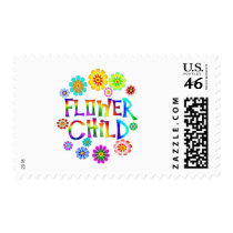 FLOWER CHILD POSTAGE STAMPS