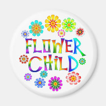 FLOWER CHILD REFRIGERATOR MAGNET