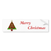 Flower Christmas Bumper Stickers