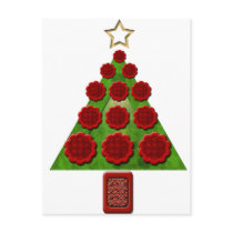 Flower Christmas Post Card
