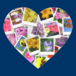 Flower Collage Heart Sticker stickers