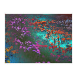 flower colour stretched canvas print