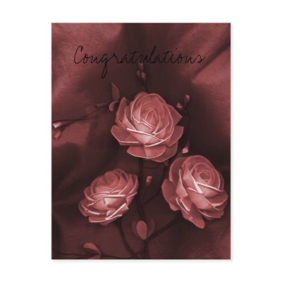 Flower Congratulations Postcard by myhome71