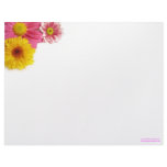 Flower corner letterhead