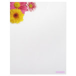 Flower corner letterhead