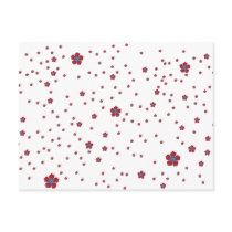 Flower crazy postcard
