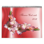 Flower Cut-outs 2012 calendars
