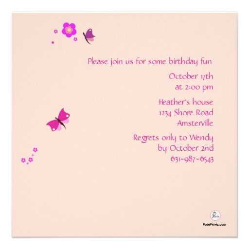 Flower Dance - Photo Invitation