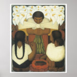 Flower Day, Diego Rivera Posters