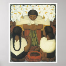 Flower Day, Diego Rivera Posters