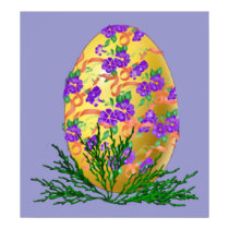 Flower Decorated Egg posters by orsobear Flower Decorated Egg posters