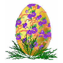 Flower Decorated Egg t-shirts