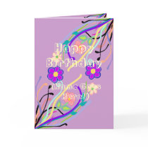 Flower Design Birthday cards by Perlyyyy Flower Design Birthday cards