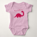 Flower Dinosaur Infant Onesie t-shirts by Princess_Monkey Flower Dinosaur Infant Onesie t-shirts
