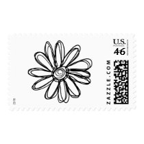 Flower doodle postage by Designsbyme Flower doodle postage