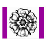 Flower drawing post card