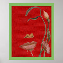 Flower Face Illusion Print on Canvas