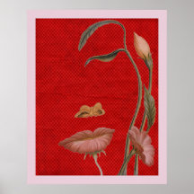 Flower Face Illusion Print on Canvas