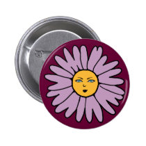 Flower Face purple buttons