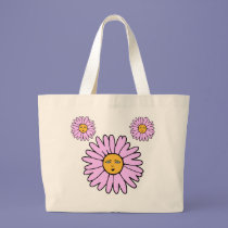 Flower Faces pink bags