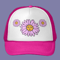 Flower Faces pink hats