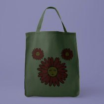 Flower Faces red bags