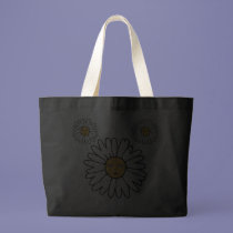 Flower Faces white bags