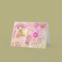 Flower Faerie Note Card