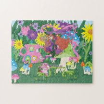 Flower Fairy and Angel Bear Tea Party Puzzle