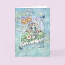 Flower Fairy Art Card, Notecard by Molly Harrison