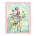 Flower Fairy Bunny Poster Print by robmolily Flower Fairy Bunny Poster Print
