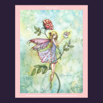 Flower Fairy Bunny  Poster Print posters