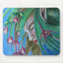 Flower Fairy Mouse pad, blue, green, red, pink, mousepads