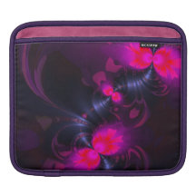 Flower Fairy – Rose and Magenta Ribbons iPad Sleeve