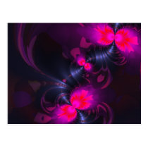 Flower Fairy – Rose and Magenta Ribbons postcards
