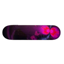 Flower Fairy – Rose and Magenta Ribbons Skate Board