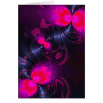 Flower Fairy – Rose and Magenta Ribbons Vertical cards