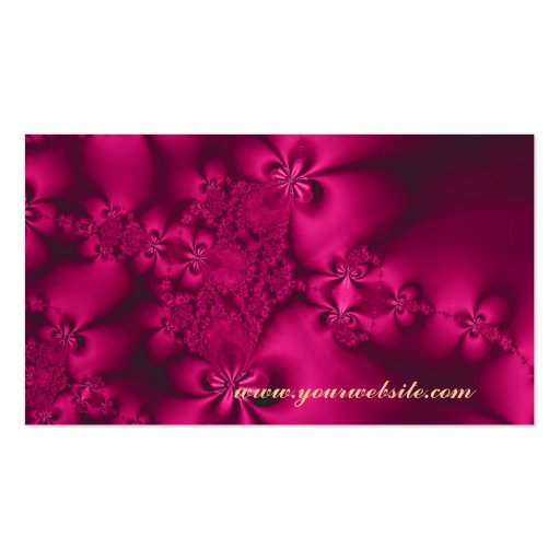 Flower, fantasy world profile business card (back side)